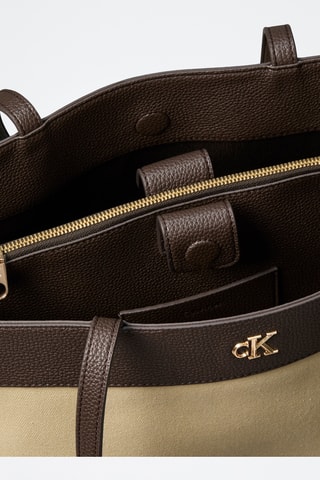 Sac porté épaule - Marron et beige
