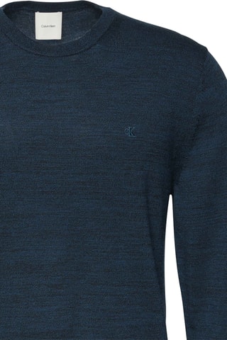 Pull en mérinos - Bleu marine