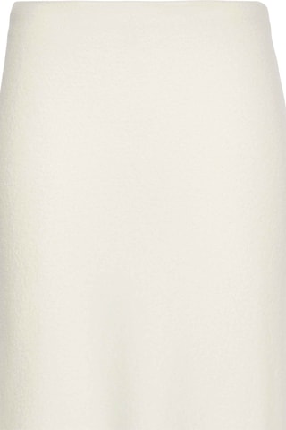 Jupe midi en laine - Blanc