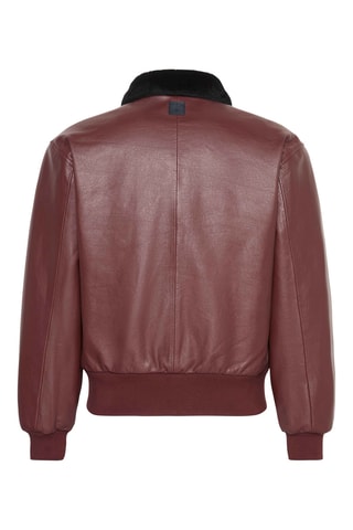 Veste en cuir - Marron