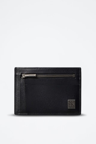 Porte-cartes en cuir - Noir