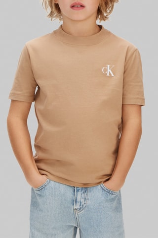 T-shirt en coton biologique - Marron