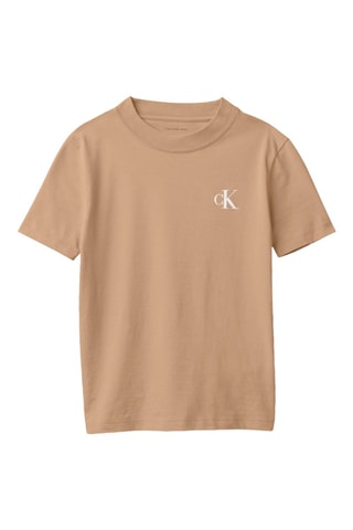 T-shirt en coton biologique - Marron