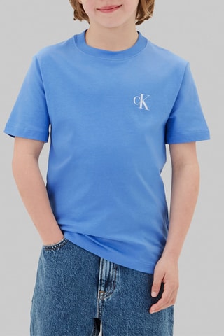 2 t-shirts en coton biologique - Ciel et gris