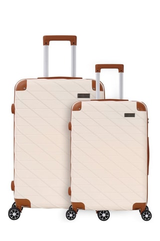 Weekendtrolley en Grote Trolley Saint Germain Corner (M/L) - 65/75 cm - Beige en bruin