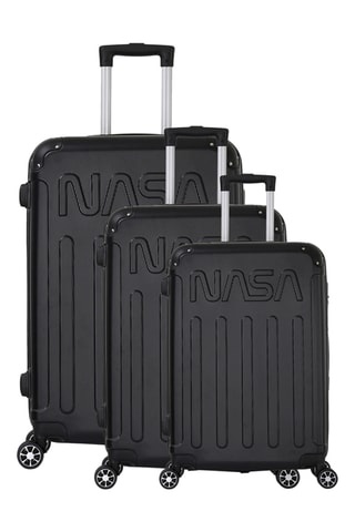 Set 3 Trolleys Voyager - Zwart