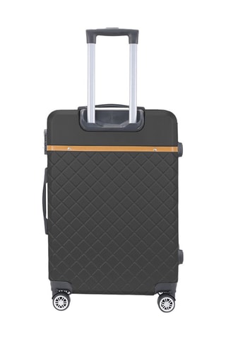 Handbagagetrolley Odeon (S) - 55 cm  - Zwart, bruin en zilverkleurig