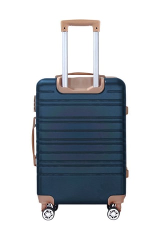 Grote Trolley Madeleine (L) - 70 cm - Blauw en bruin