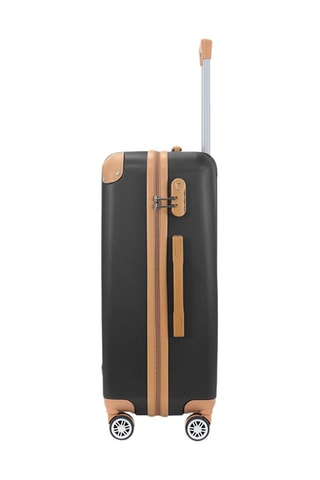 Weekendtrolley en Grote Trolley Trocadero (M/L) - 65/75 cm  - Zwart, bruin en zilverkleurig