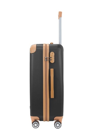 Handbagagetrolley en Weekendtrolley Trocadero (S/M) - 55/65 cm  - Zwart, bruin en zilverkleurig