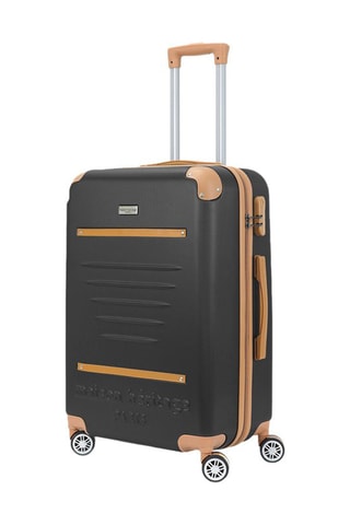 Handbagagetrolley Trocadero (S) - 55 cm  - Zwart, beige, bruin en zilverkleurig