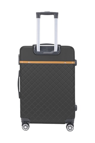 Grote Trolley Odeon (L) - 75 cm  - Zwart, bruin en zilverkleurig
