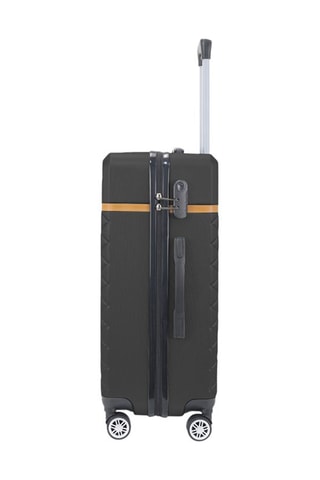 Grote Trolley Odeon (L) - 75 cm  - Zwart, bruin en zilverkleurig