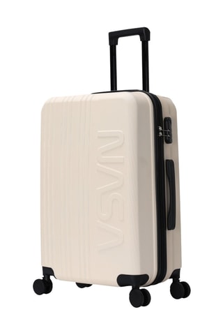 Handbagagetrolley en Grote Trolley Nasa Saturn (S/L) - Beige - 55/75 cm - Zwart en beige