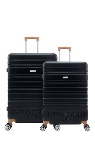 Handbagagetrolley en Grote Trolley Madeleine (S/L) - 50/70 cm - Bruin en zwart