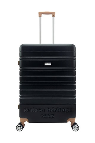 Handbagagetrolley en Weekendtrolley Madeleine (S/M) - 50/ 60 cm - Bruin en zwart