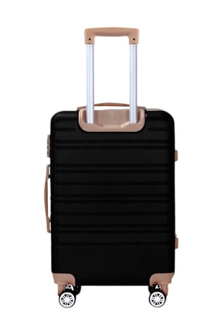Handbagagetrolley en Weekendtrolley Madeleine (S/M) - 50/ 60 cm - Bruin en zwart