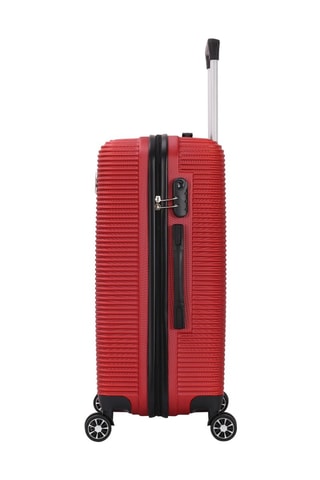 Set van 3 Trolleys Delta (S/M/L) - 55/65/75 cm - Zwart en rood
