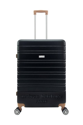 Grote Trolley Madeleine (L) - 70 cm - Zwart en bruin