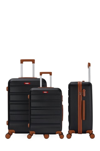 Set van 3 Trolleys Falcon (S/M/L) - 55/65/75 cm - Zwart
