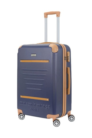 Grote Trolley Trocadero (L) - 75 cm  - Blauw en bruin