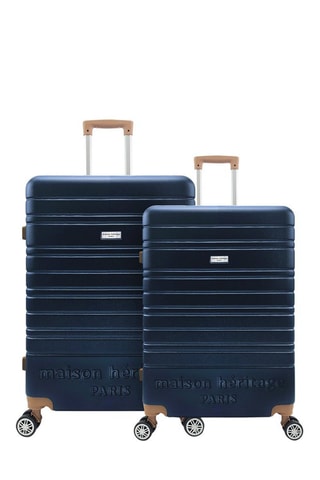 Weekendtrolley en Grote Trolley Madeleine (M/L) - 60/70 cm - Blauw en bruin