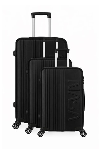 Set van 3 Trolleys Saturn (S/M/L) - 55/65/75 cm - Zwart