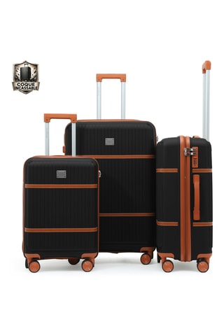 Set van 3 Trolleys Malesherbes (S/M/L) - 55 / 65 / 75 cm - Zwart