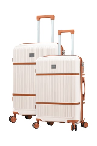 Handbagagetrolley en Grote Trolley Malesherbes (S/L) - 55/75 cm - Ecru
