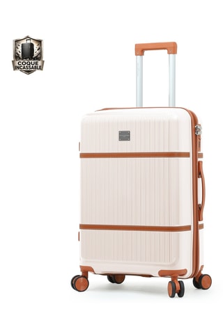 Handbagagetrolley en Grote Trolley Malesherbes (S/L) - 55/75 cm - Ecru