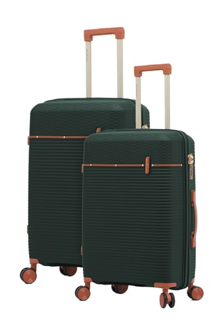 Handbagagetrolley en Grote Trolley Courcelles (S/L) - 55/75 cm - Donkergroen