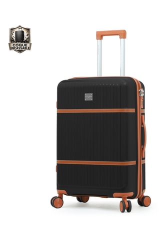Handbagagetrolley en Grote Trolley Malesherbes (S/L) - 55/75 cm - Zwart