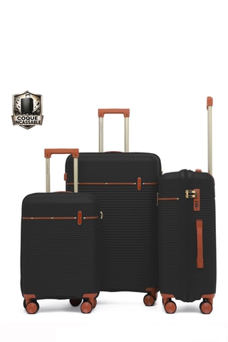 Set van 3 Trolleys Courcelles (S/M/L) - 55 / 65 / 75 cm - Zwart