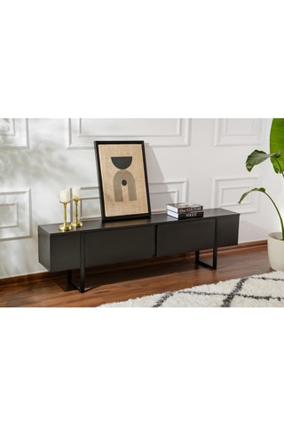Meuble TV 2 abattants Serenity  - 180 x 50 x 29,5 cm