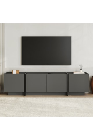 Meuble TV 4 portes - 180 x 46,2 x 35 cm