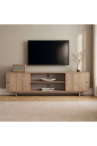 Meuble TV 2 portes - 180 x 52 x 34 cm