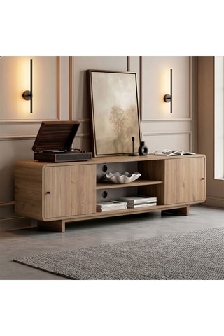Meuble TV 2 portes - 180 x 52 x 34 cm