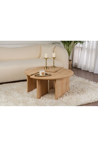 Table basse Moira - Imitation bois