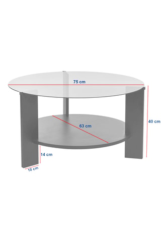 Table basse Clara - 75 x 40 x 75 cm