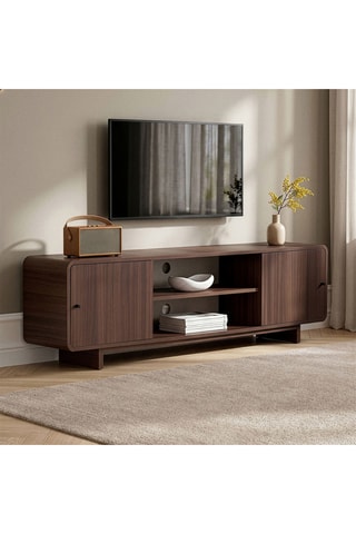 Meuble TV 2 portes - 180 x 52 x 34 cm