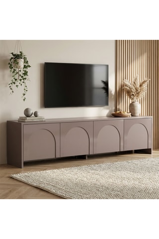 Meuble TV 4 portes Aurelia - 180 x 45 x 32 cm