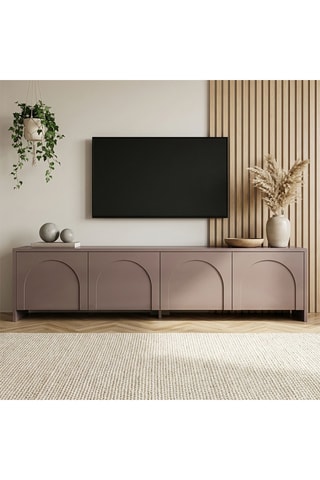 Meuble TV 4 portes Aurelia - 180 x 45 x 32 cm