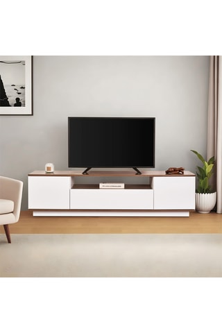 Meuble TV 3 abattants Veramont - 180 x 44,6 x 44,5 cm