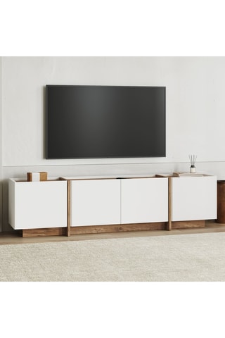 Meuble TV 4 portes - 180 x 46,2 x 35 cm