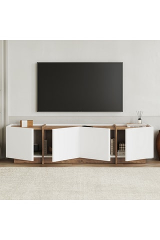 Meuble TV 4 portes - 180 x 46,2 x 35 cm