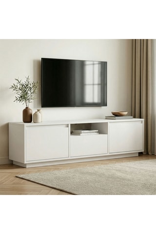 Meuble TV 3 abattants - 160 x 42 x 29,5 cm