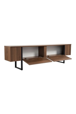 Meuble TV 2 abattants Serenity - Imitation bois