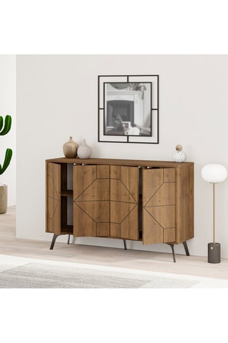 Console 4 portes Imitation bois