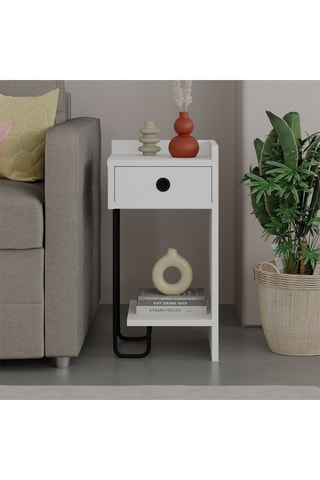 Table de chevet 1 tiroir - 32 x 61 x 30 cm