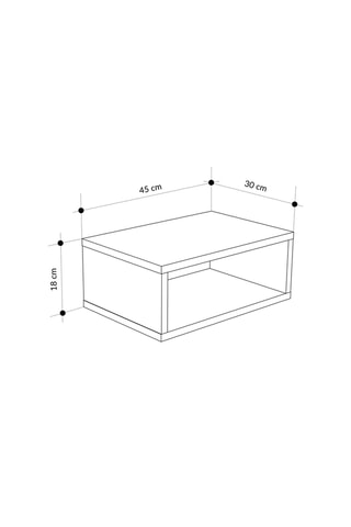 Table de chevet murale Brik - 45 x 18 x 30 cm